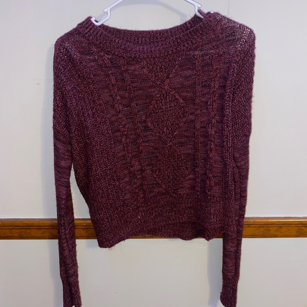Size Small Maroon Knit Sweater